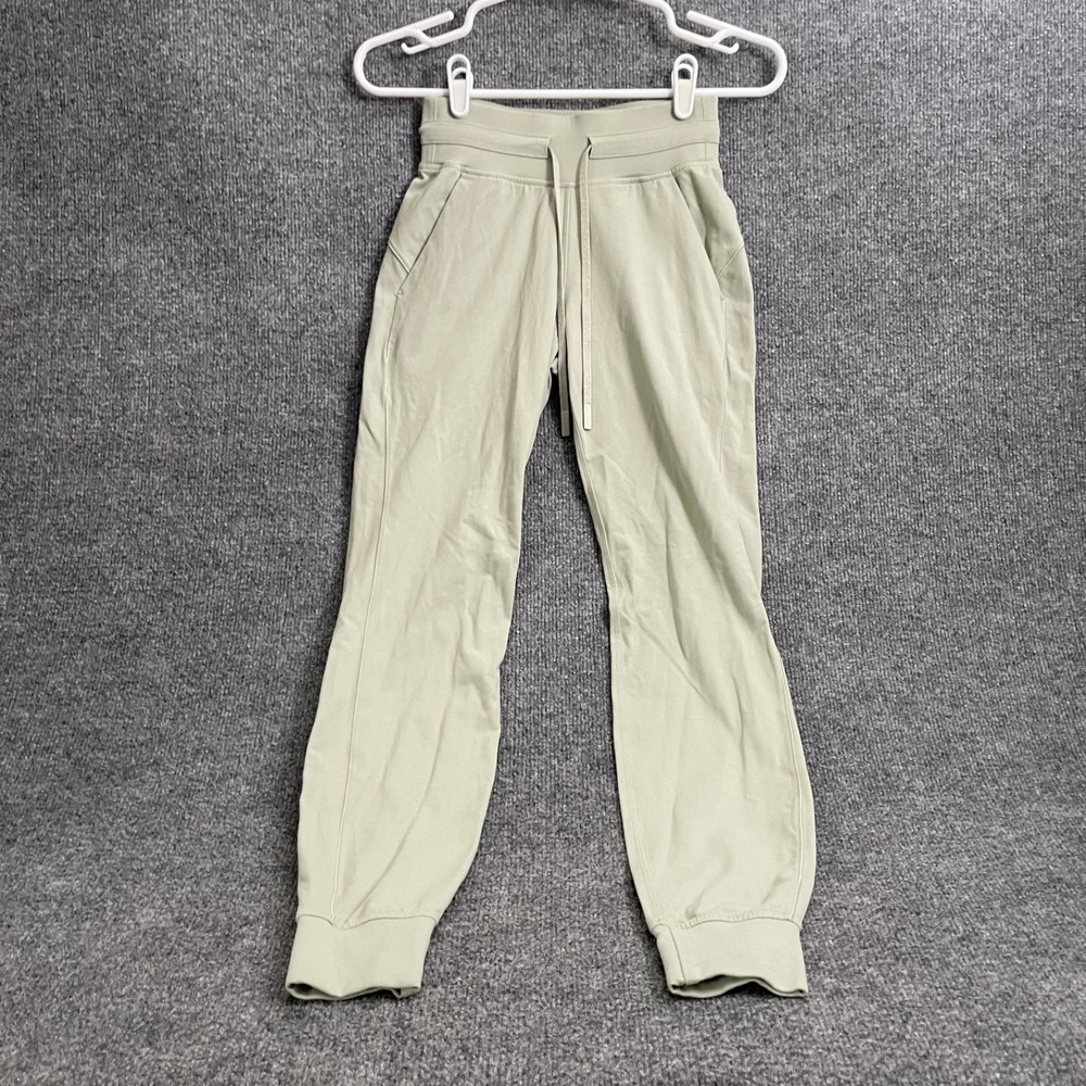 Lululemon Ready to Rulu Joggers Womens Sz 0 Green Fern High Rise